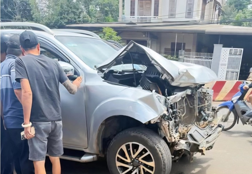 Hiện trường vụ tai nạn. Ảnh: Công an cung cấp