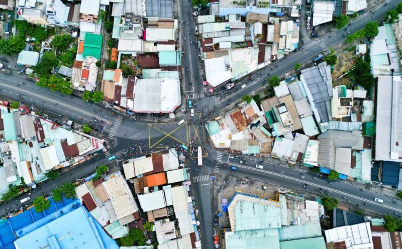 The Bon Xa intersection (HCMC) will be overpassed to reduce conflicts. Photo: Anh Tu