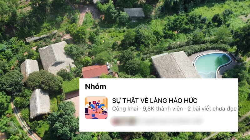 Nhom Facebook gan 10.000 nguoi boc tran Lang Hao Huc. Anh: Lam Thanh/Huyen Chi
