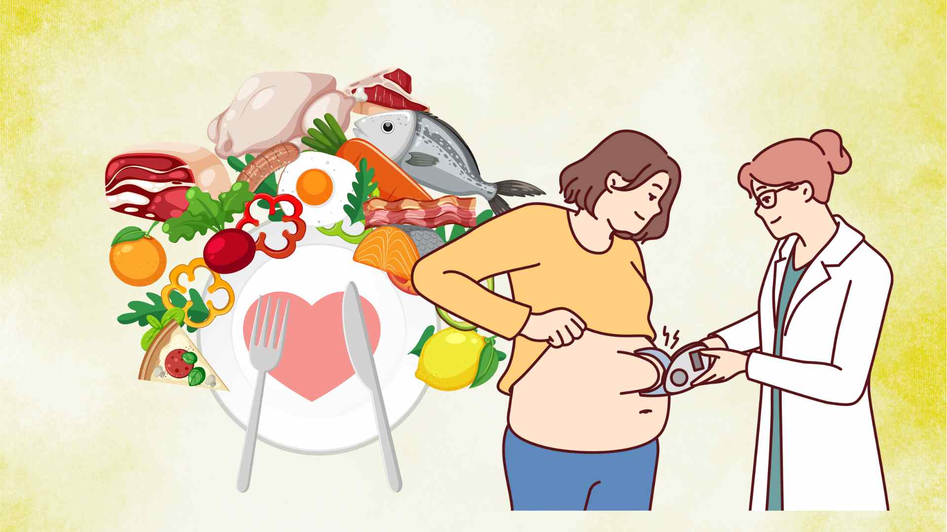 A belly fat-reducing diet helps lose weight quickly and safely at home. Graphic photo: Hoang Loc