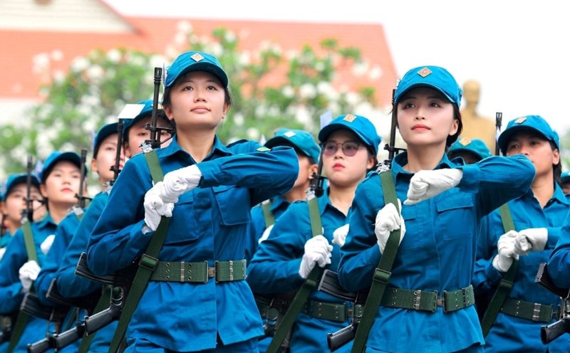 The Government stipulates that military training students of the Commune-level Military Command are eligible to participate in health insurance in groups paid by the state budget. Photo: VGP