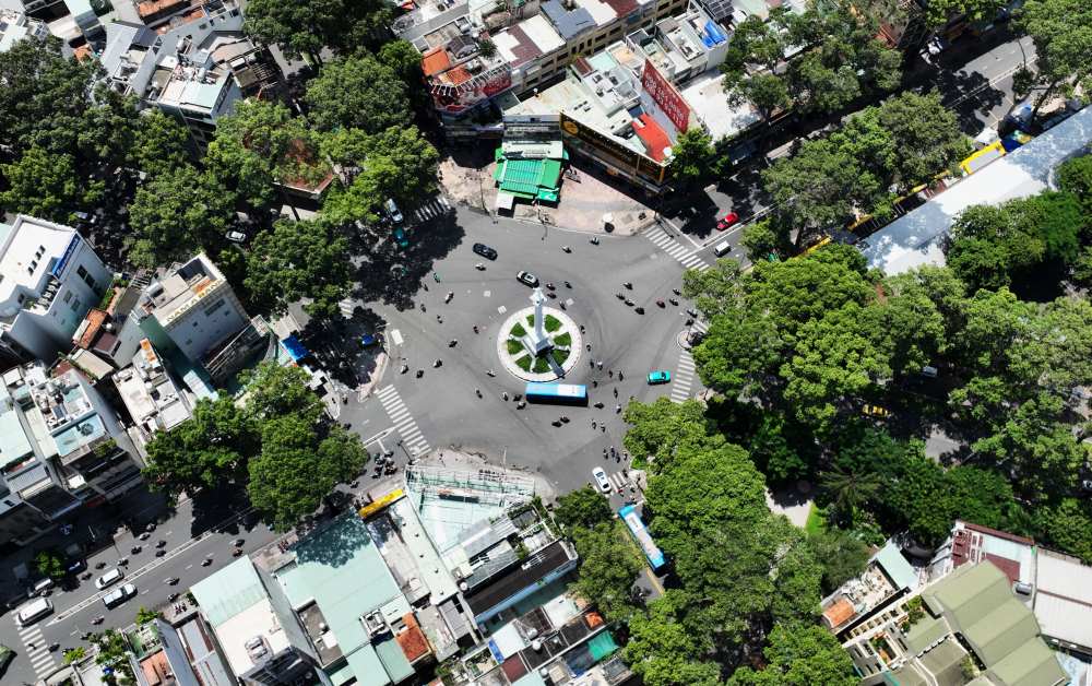 The Nguyen Tri Phuong - Ngo Gia Tu intersection will be overpassed to reduce traffic congestion. Photo: Anh Tu