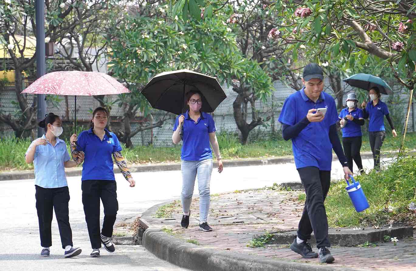 Trabajadores que trabajan en Bien Hoa 1 Parque Industrial, provincia de Dong Nai. Foto: HAC