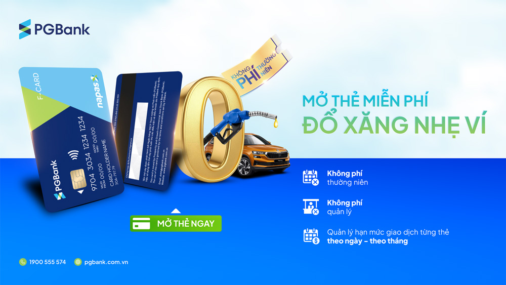 PGBank introduces F-card card - Specialized petroleum payment solution for businesses. Photo: Provided by the enterprise