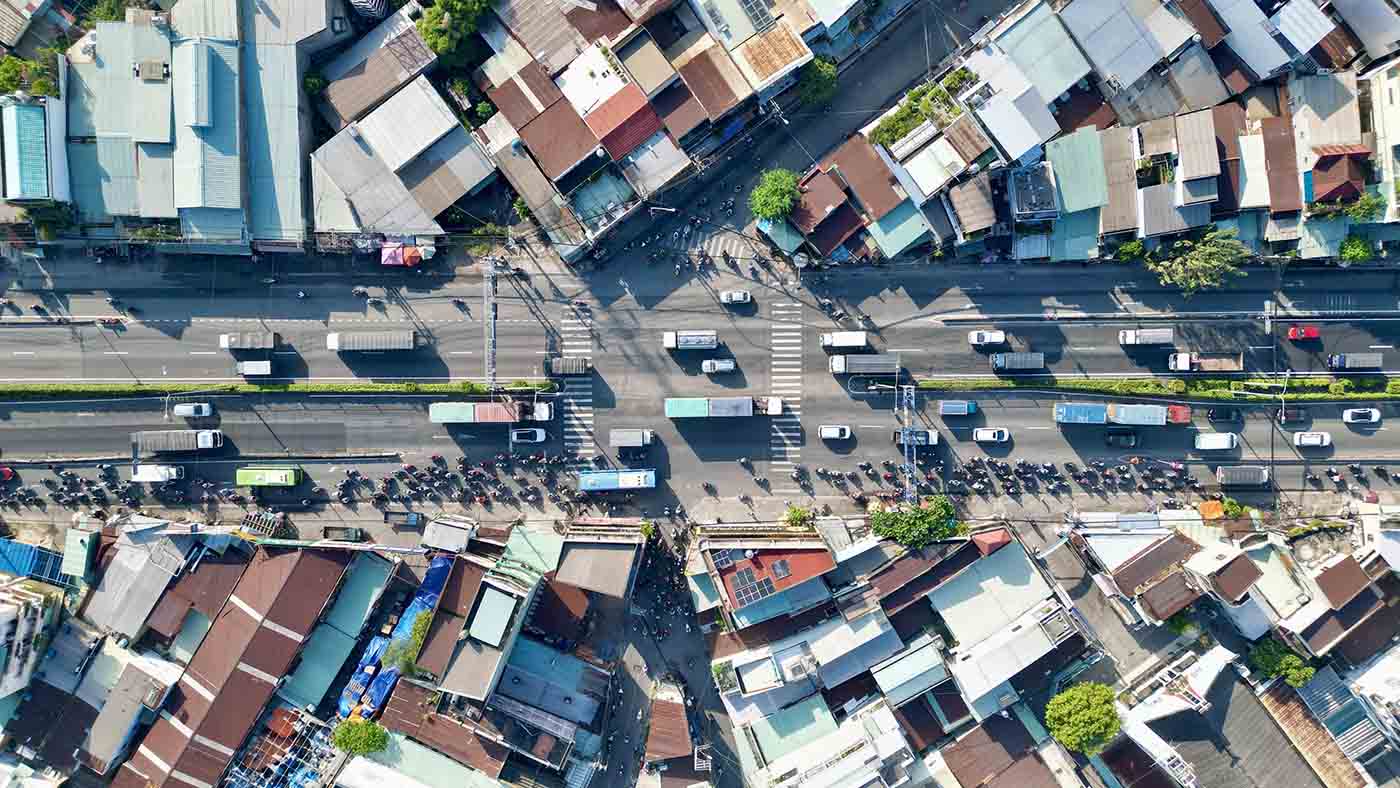 L'intersection de l'intersection (autoroute 1 - Nguyen van Qua, Ho Chi Minh-Ville). Photo: anh tu