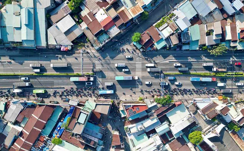 Nga Tu Dinh intersection (National Highway 1 - Nguyen Van Qua, Ho Chi Minh City). Photo: Anh Tu