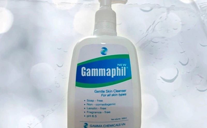 Recall and destroy the Gammaphil cleanser. Photo: Product on the website of GAMMA Pharmaceutical Cosmetics Production Company Limited.