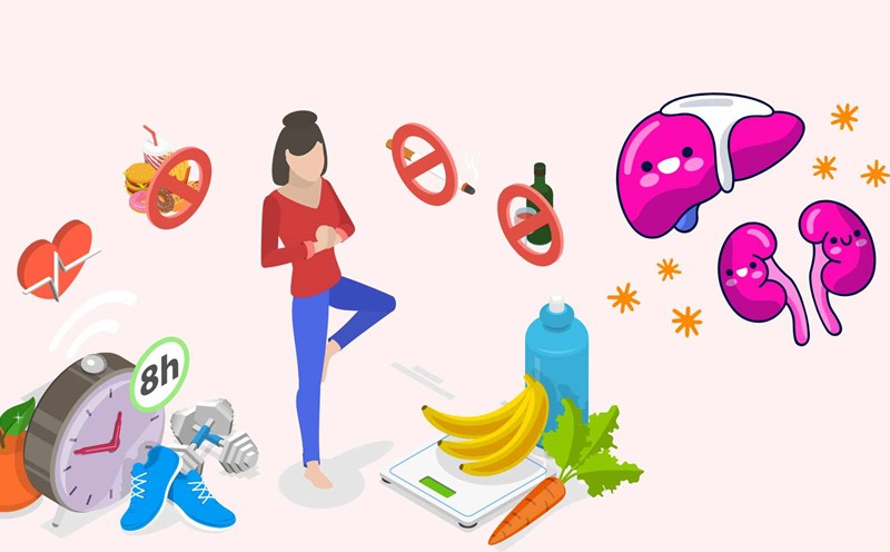 Some good habits for the liver and kidneys. Graphics: Ha May
