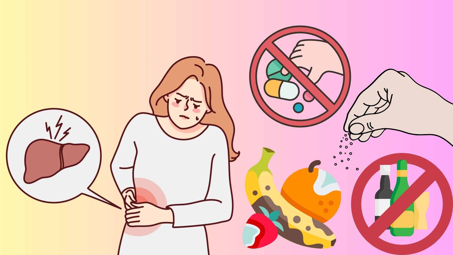 Eating incorrectly can damage the liver and kidneys. Graphics: Ha May