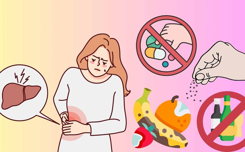 Eating incorrectly can damage the liver and kidneys. Graphics: Ha May