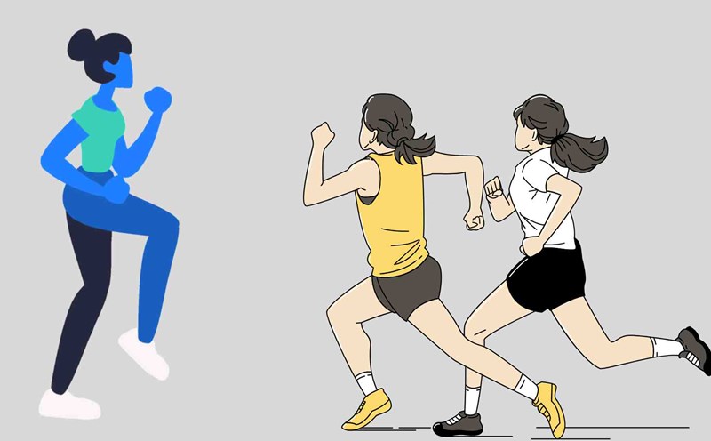 Running on your high legs is good for your liver and kidneys. Graphics: Ha May