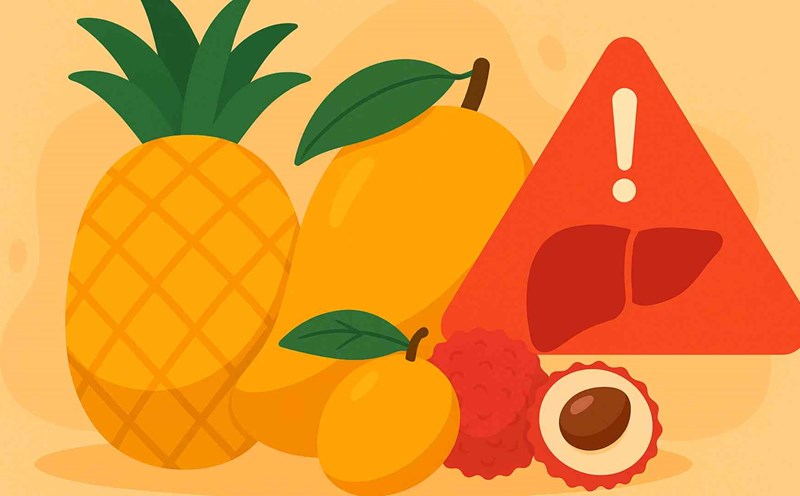 Fruits that increase liver enzymes. Graphic photo: Hoang Loc