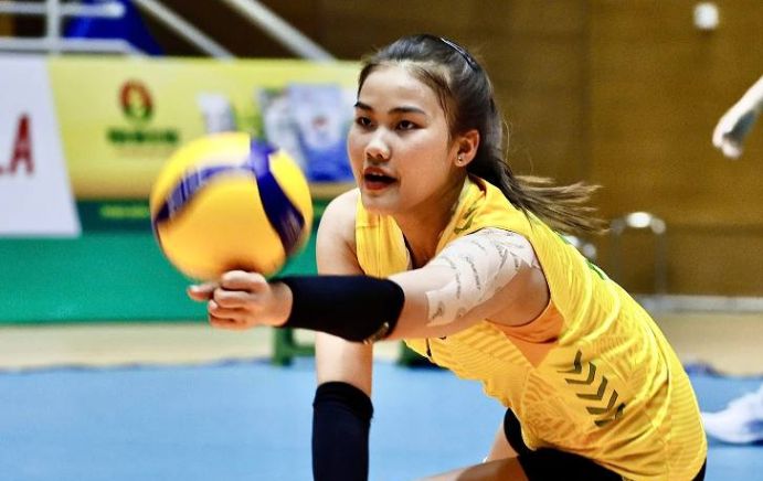 VTV 빈딘 롱안의 반대편 공격수 짜미. 사진: VTV BDLA