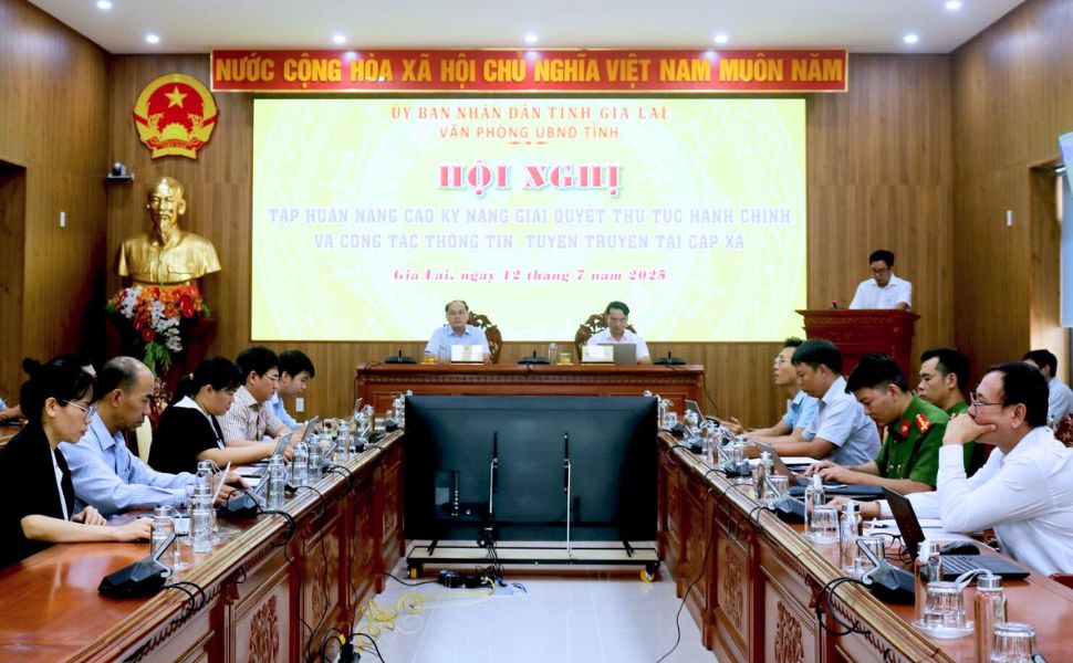 Quang canh hoi nghi. Anh: Cong thong tin Gia Lai