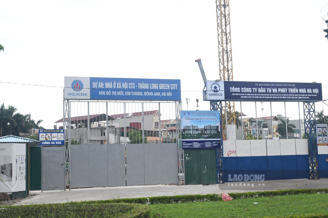 Khu dat dang thuc hien du an nha o xa hoi tren dia ban TP Ha Noi. Anh: Thanh Nhan