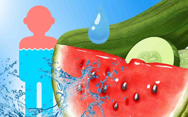 5 snacks that help you rehydrate effectively in hot summer