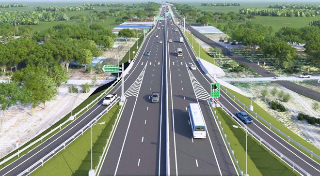 Perspective of the Ho Chi Minh City Ring Road 4 Construction Investment Project through Binh Duong. Photo: Dinh Trong