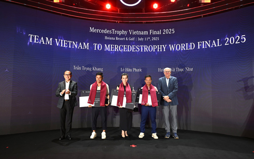 The Vietnamese representative team will participate in the MercedesTrophy World Final Round taking place in Germany in October 2025. Photo: Provided by the enterprise