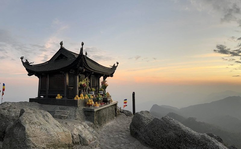 Dong Pagoda on the sacred Yen Tu mountain top - one of the 12 main heritages of Vietnam's 9th World Heritage Site. Photo: Nguyen Hung