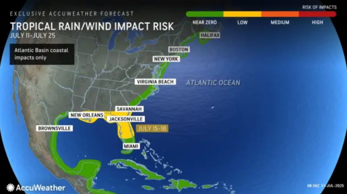 Du bao mua. Anh: AccuWeather