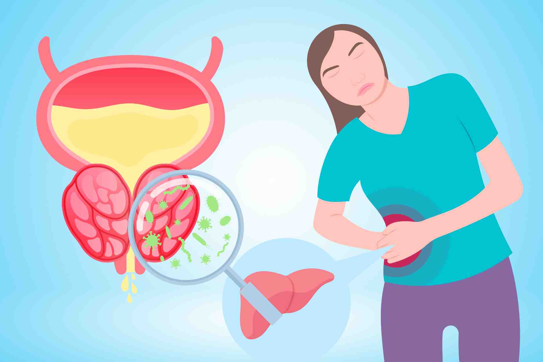 Medications that support cirrhosis and effectively reduce urinary tract inflammation