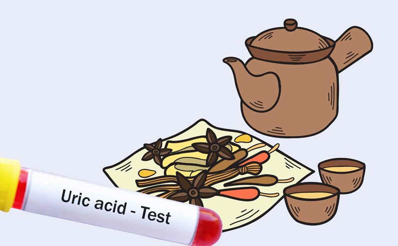 Here are some effective male remedies to reduce uric acid. Graphic photo: Hoang Loc