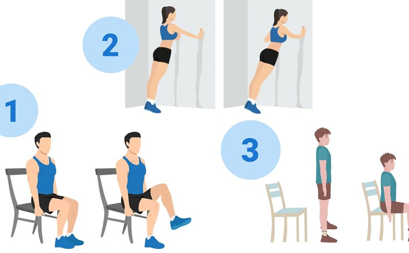 Maintaining some daily exercises helps improve health after 60. Graphics: Thanh Thanh