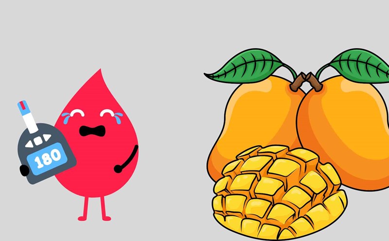 Eating mangoes incorrectly increases blood sugar. Graphic photo: Thai Anh