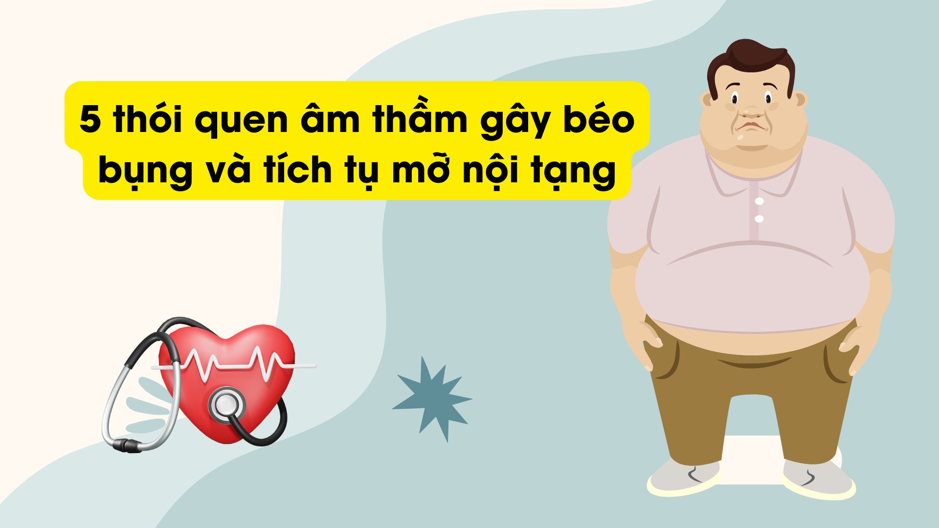 Eat a lot of sweets and carbonated water to easily store visceral fat. Graphic photo: Nguyen Ly