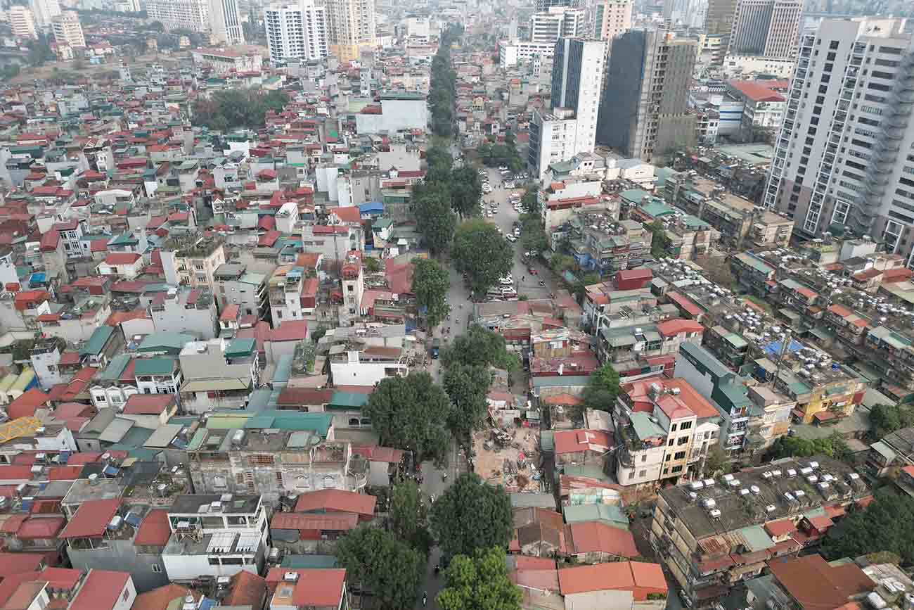 Vanh dai 1 doan qua trung tam Ha Noi. Anh: Song Huu 