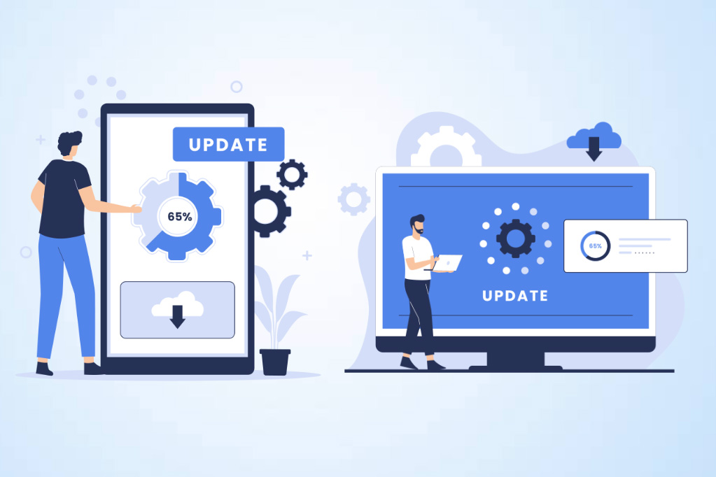 The importance of updating system software. Graphics: Thien Nhan