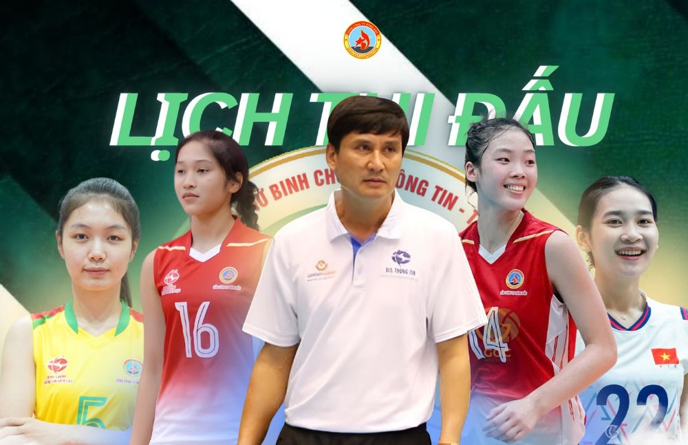 Equipo del Ejercito de Vietinbank en los Estados Unidos del torneo de voleibol nacional U23 2025. Foto: BCTT