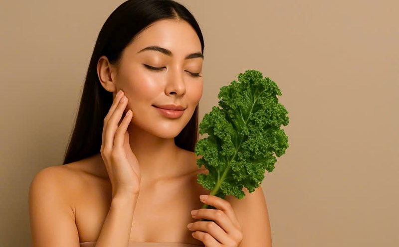 Beauty the skin with kale. Graphics: Huong Giang