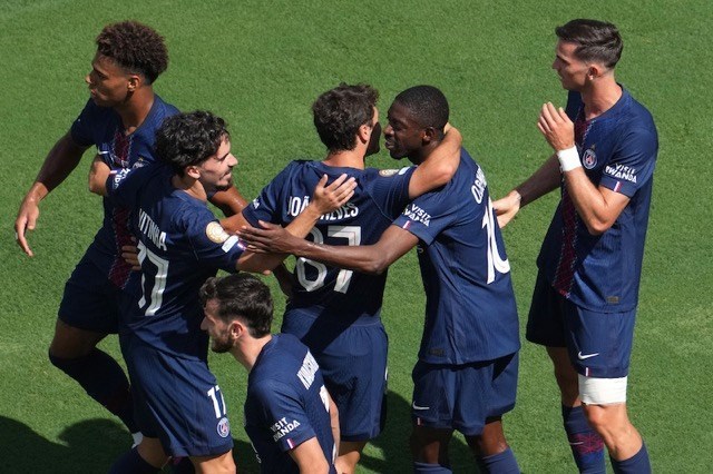 PSG da co mot giai dau an tuong cho den truoc tran chung ket. Anh: AFP