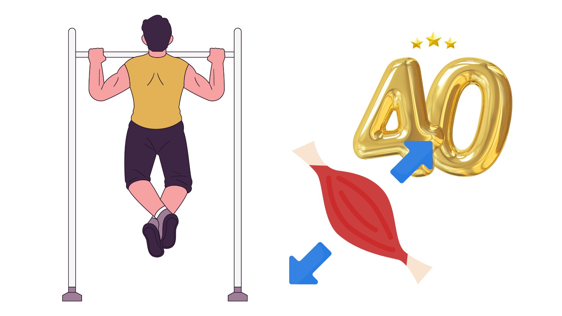 Exercise helps increase muscle after age 40. Graphics: Thanh Thanh