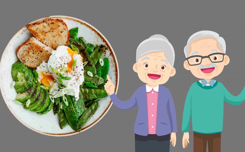 A healthy breakfast helps prolong life in the elderly. Graphics: Ha May