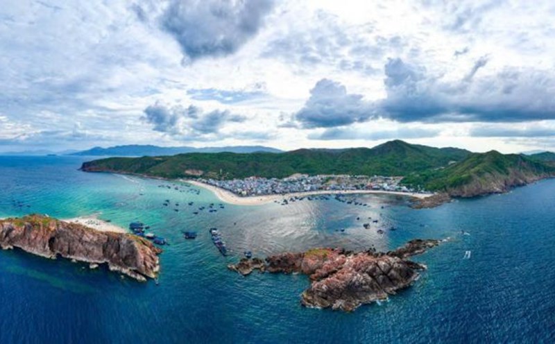 Beautiful scenery in the sea area of Gia Lai province. Photo: THANH TUAN