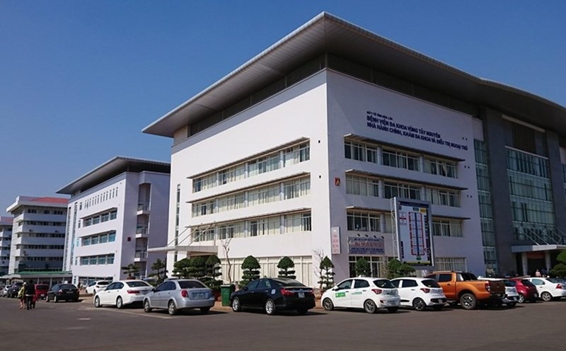 Central Highlands General Hospital - where patient Y.R.N was treated and later died at home. Photo: Bao Trung