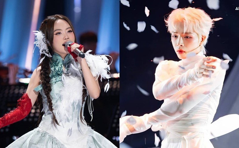 Phuong My Chi and Duc Phuc. Photo: Producer Anh trai say hi/Em xinh say hi