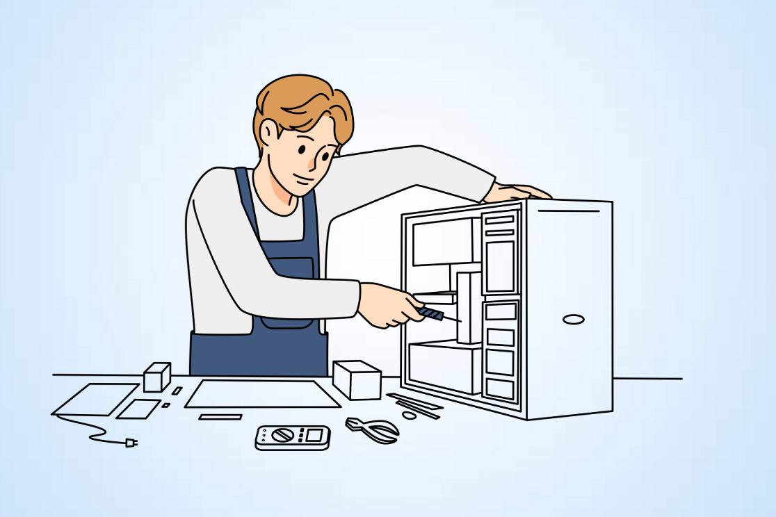 Distinguish between hardware and software maintenance. Graphics: Thien Nhan