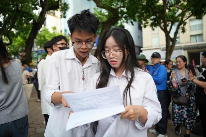 The lowest French Language standard score in 2024 of 7.9 points/subject will be admitted. Photo: Hai Nguyen