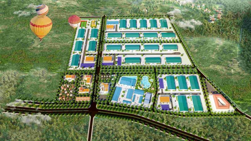 Perspective of Van Thang - Yen Tho Industrial Cluster, home to the country's leading ceramic project. Photo: X.H