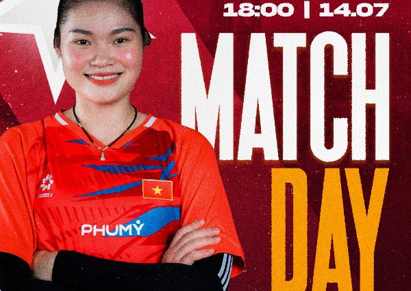 ベトナム女子バレーボール代表が2025年上海フューチャースターズ大会でU21中国代表と対戦。写真:ベトナムバレーボール