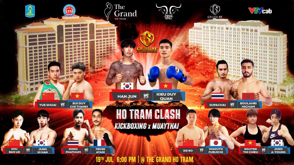 7월 19일 The Grand Strike Force Vol.3라는 킥복싱 무술 이벤트의 흥미진진한 대결. 사진: Phong Le