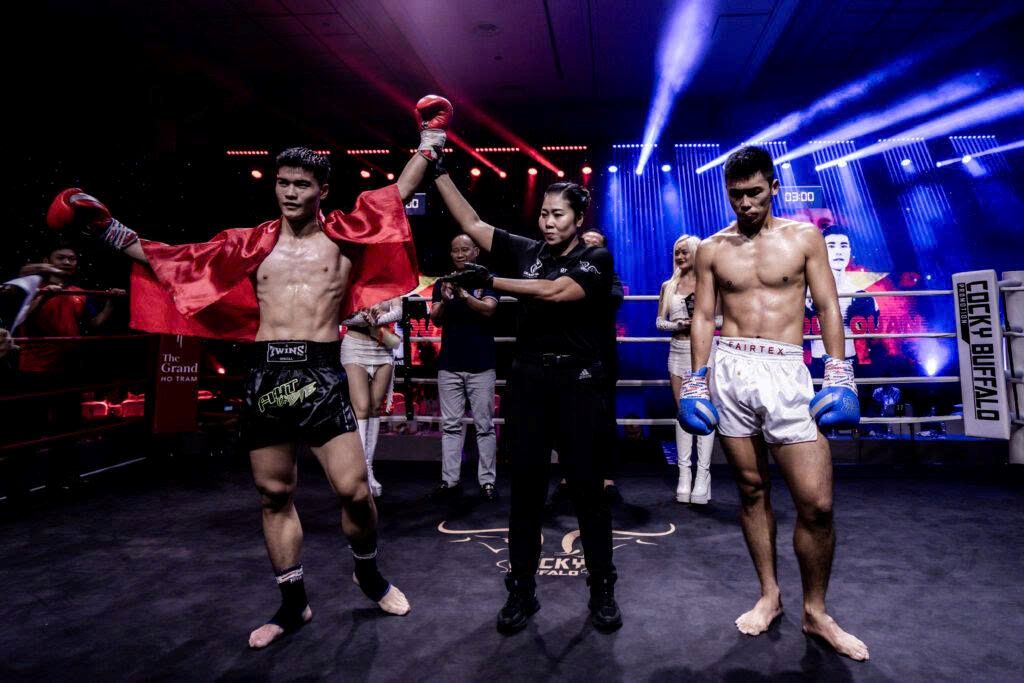 Vo si Kieu Duy Quan se doi dau voi vo si Han Quoc tai su kien vo thuat Grand Strike Force Vol.3. Anh: Phong Le
