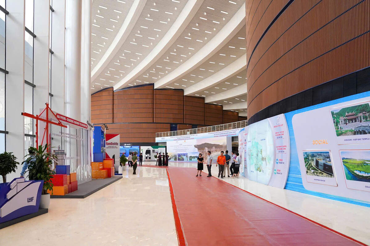 ハイフォンで開催されたABAC 3イベントのメイン会場である近代的な建物。写真:ハイフォンTTDTポータル
