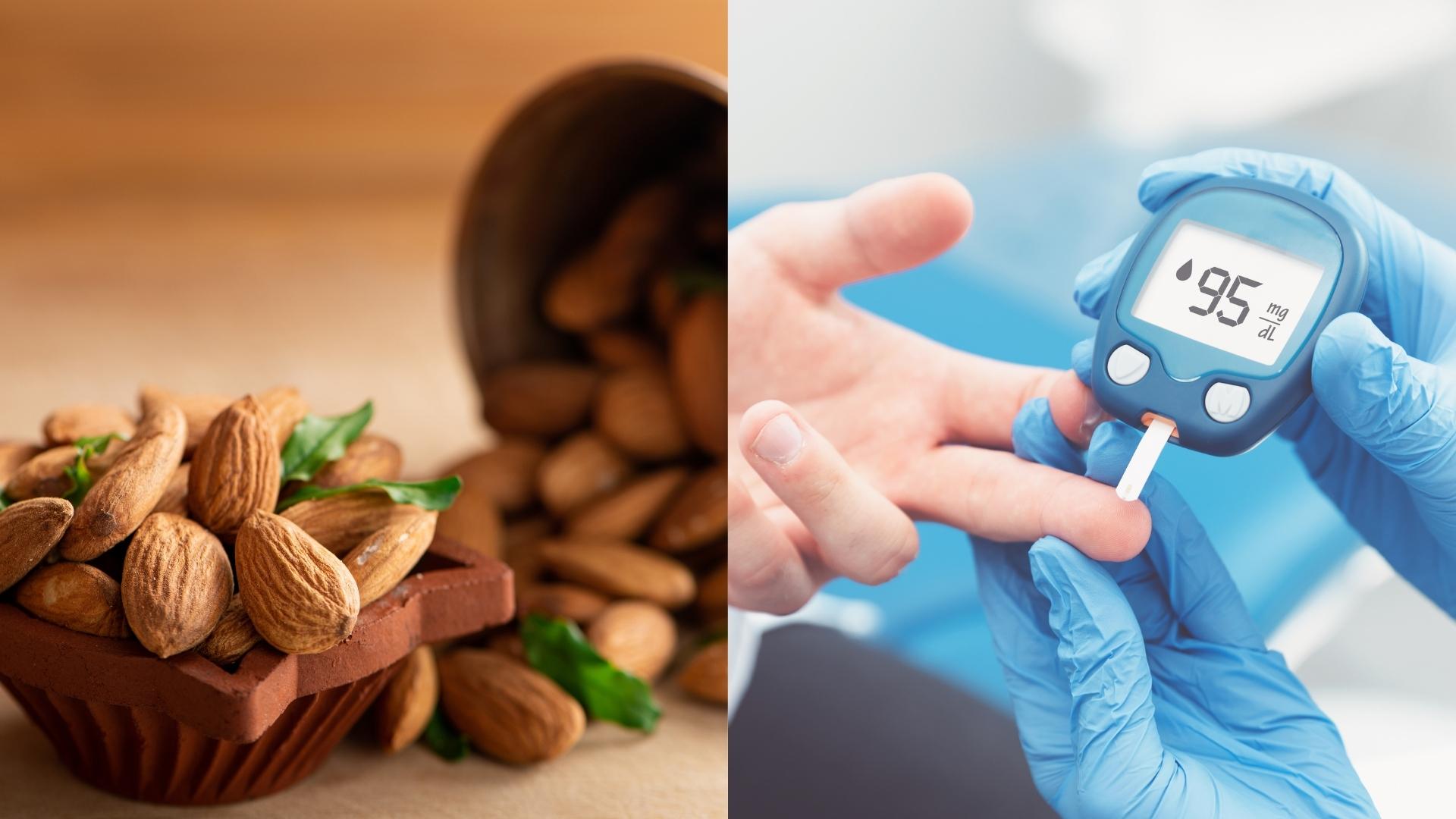 Eating almonds and whey protein before meals has many health benefits. Graphics: Dinh Dinh