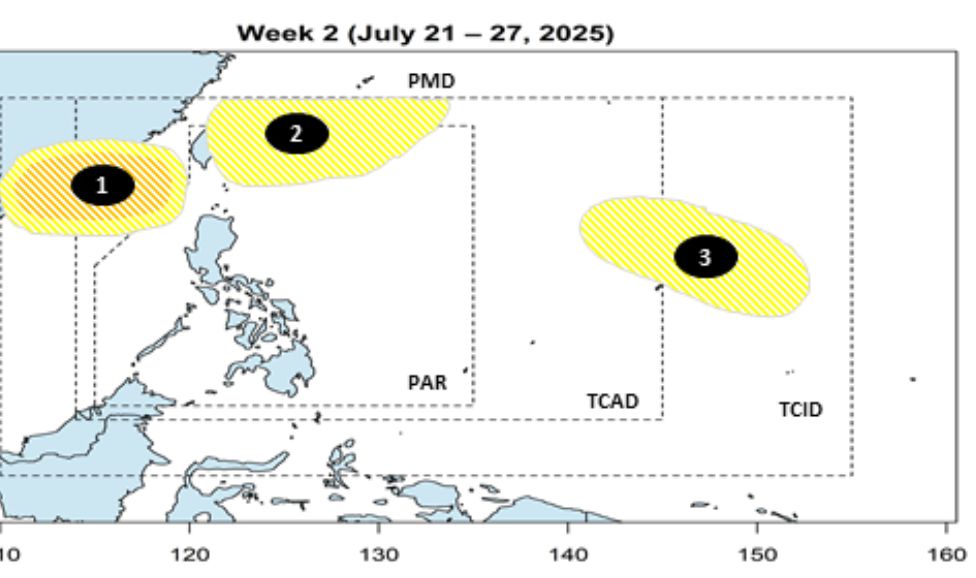 Du bao ap thap/bao tuan tu. Anh: PAGASA