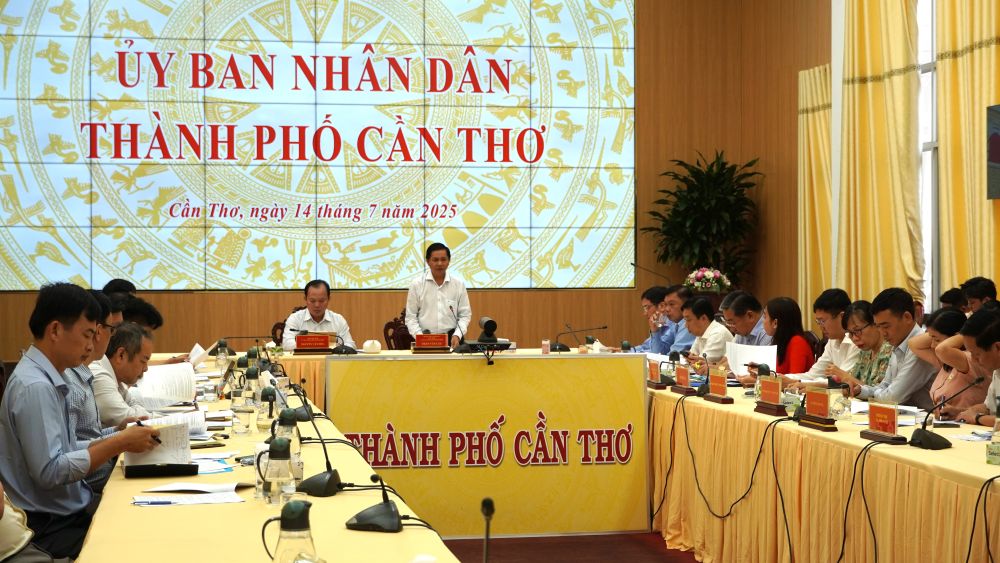 TP Can Tho ban giai phap day nhanh giai ngan von dau tu cong nam 2025. Anh: Phuong Anh