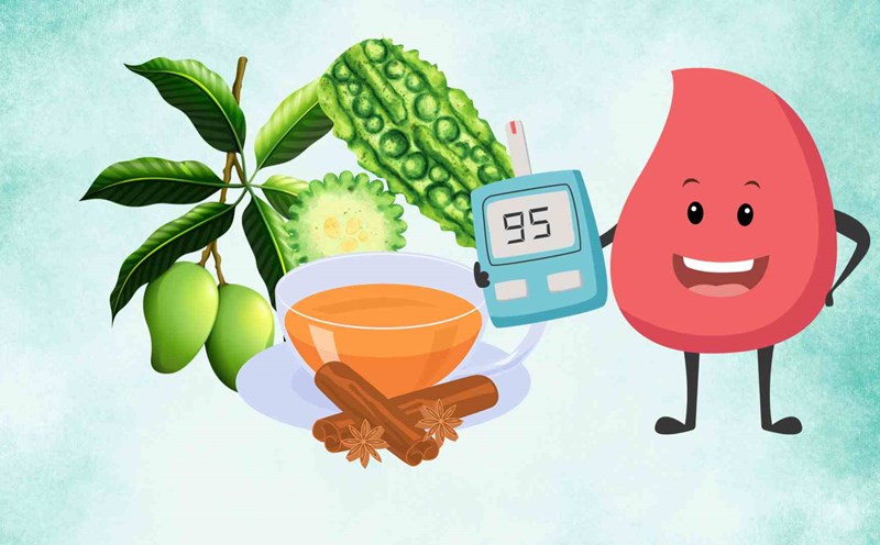 3 safe recipes to lower blood sugar. Graphic photo: Thai Anh